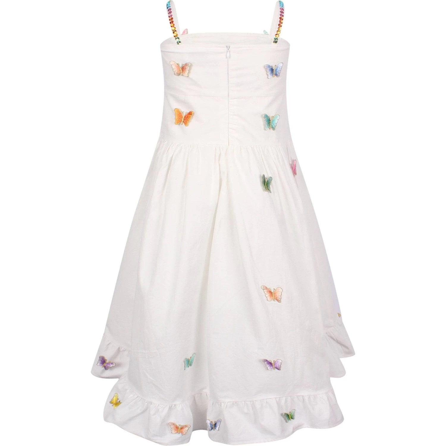 3D Rainbow Butterfly High Low Dress 11 3D Rainbow Butterfly High Low Dress - Image 9