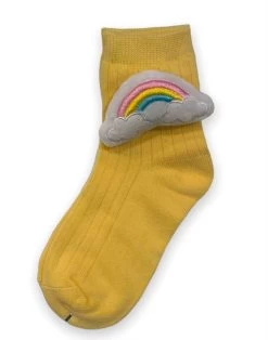 Rainbow Plushie Socks -Lola + The Boys 3d rainbow socks lola the boys 29459916423270