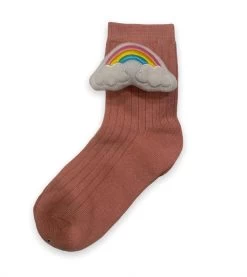 Rainbow Plushie Socks -Lola + The Boys 3d rainbow socks lola the boys 29459916521574