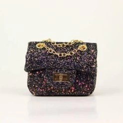 Coco Glitter Purse -Lola + The Boys accessories coco glitter purse lola the boys 28314947125350
