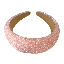Crystal Encrusted Headband -Lola + The Boys accessories crystal encrusted headband lola the boys 15655091077222