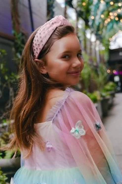 Crystal Studded Knot Headband -Lola + The Boys accessories crystal studded knot headband lola the boys 29668962238566