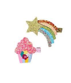 Fun Set Hair Clips Collection (Pack Of 2) -Lola + The Boys accessories fun set hair clips collection pack of 2 lola the boys 29626868203622