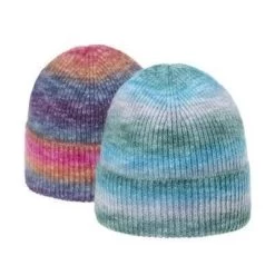 Ombre Stripe Beanie -Lola + The Boys accessories ombre stripe beanies lola the boys 28480206405734