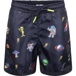 Alien Patch Swim Trunks -Lola + The Boys alien patch swim trunks lola the boys 29618295832678