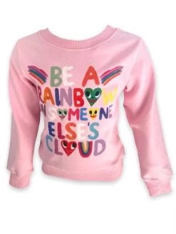 Be A Rainbow Sweatshirt -Lola + The Boys apparel accessories be a rainbow sweatshirt lola the boys 29074583552102