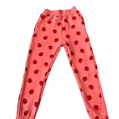 Womens Strawberry Ruffle Joggers Set -Lola + The Boys apparel accessories womens strawberry ruffle joggers set lola the boys 29363958480998