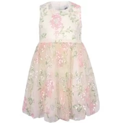 Beaded Floral Tulle Dress -Lola + The Boys beaded floral tulle dress lola the boys 29619291783270
