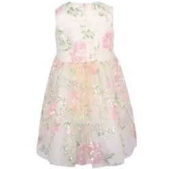 Beaded Floral Tulle Dress -Lola + The Boys beaded floral tulle dress lola the boys 29619291816038