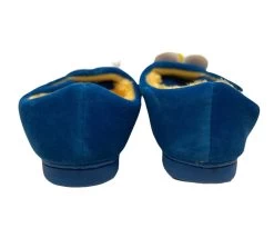 Blue Alligator Slippers -Lola + The Boys blue alligator slippers lola the boys 28651404591206