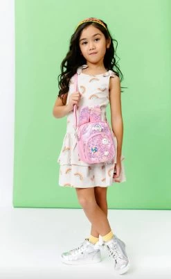 Bunny Charm Backpack -Lola + The Boys bunny charm backpack lola the boys 29541236572262