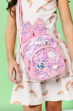 Bunny Charm Backpack -Lola + The Boys bunny charm backpack lola the boys 29541236605030