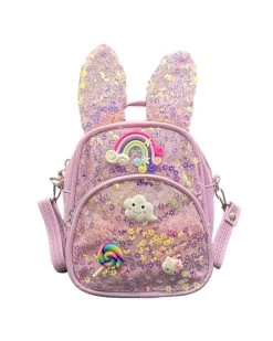 Bunny Charm Backpack -Lola + The Boys bunny charm backpack lola the boys 29542630064230