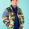 Camo Puffer Coat -Lola + The Boys camo puffer coat lola the boys 29042632622182