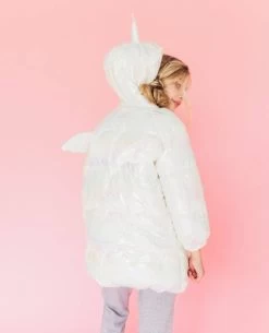 Iridescent Unicorn Puffer Coat -Lola + The Boys coat iridescent unicorn puffer coat lola the boys 28658373361766