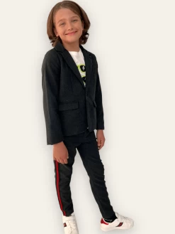 Dark Gray Tiger Suit Set -Lola + The Boys dark gray tiger suit set lola the boys 29174751625318