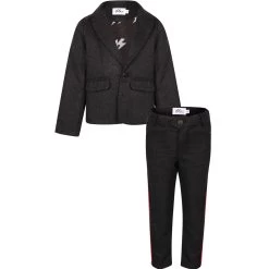 Dark Gray Tiger Suit Set -Lola + The Boys dark gray tiger suit set lola the boys 29618423038054