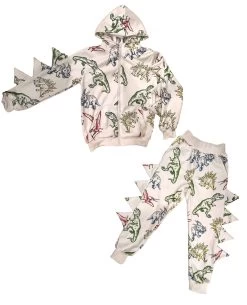 Dino Doodle Jogger Set -Lola + The Boys dino scale jogger set lola the boys 29326333378662