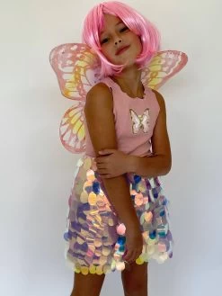 Butterfly Paillette Dress -Lola + The Boys dress butterfly paillette dress lola the boys 28434351915110