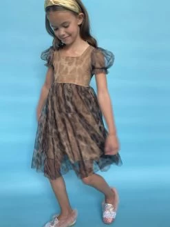 Cheetah Tulle Dress -Lola + The Boys dress cheetah tulle dress lola the boys 28364940181606