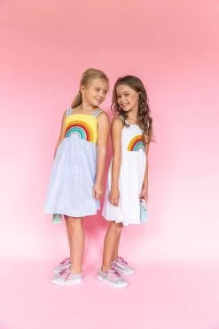 Crystal Rainbow Sun Dress -Lola + The Boys dress crystal rainbow sun dress lola the boys 28687142223974