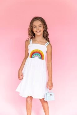 Crystal Rainbow Sun Dress -Lola + The Boys dress crystal rainbow sun dress lola the boys 28687142813798