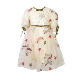 Golden Star Party Dress -Lola + The Boys dress golden star party dress lola the boys 15483778400358