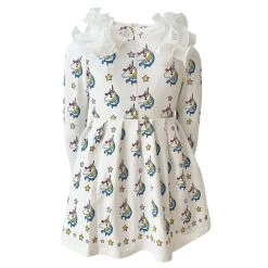Rainbow Unicorn Dream Dress -Lola + The Boys dress rainbow unicorn dream dress lola the boys 28322143043686