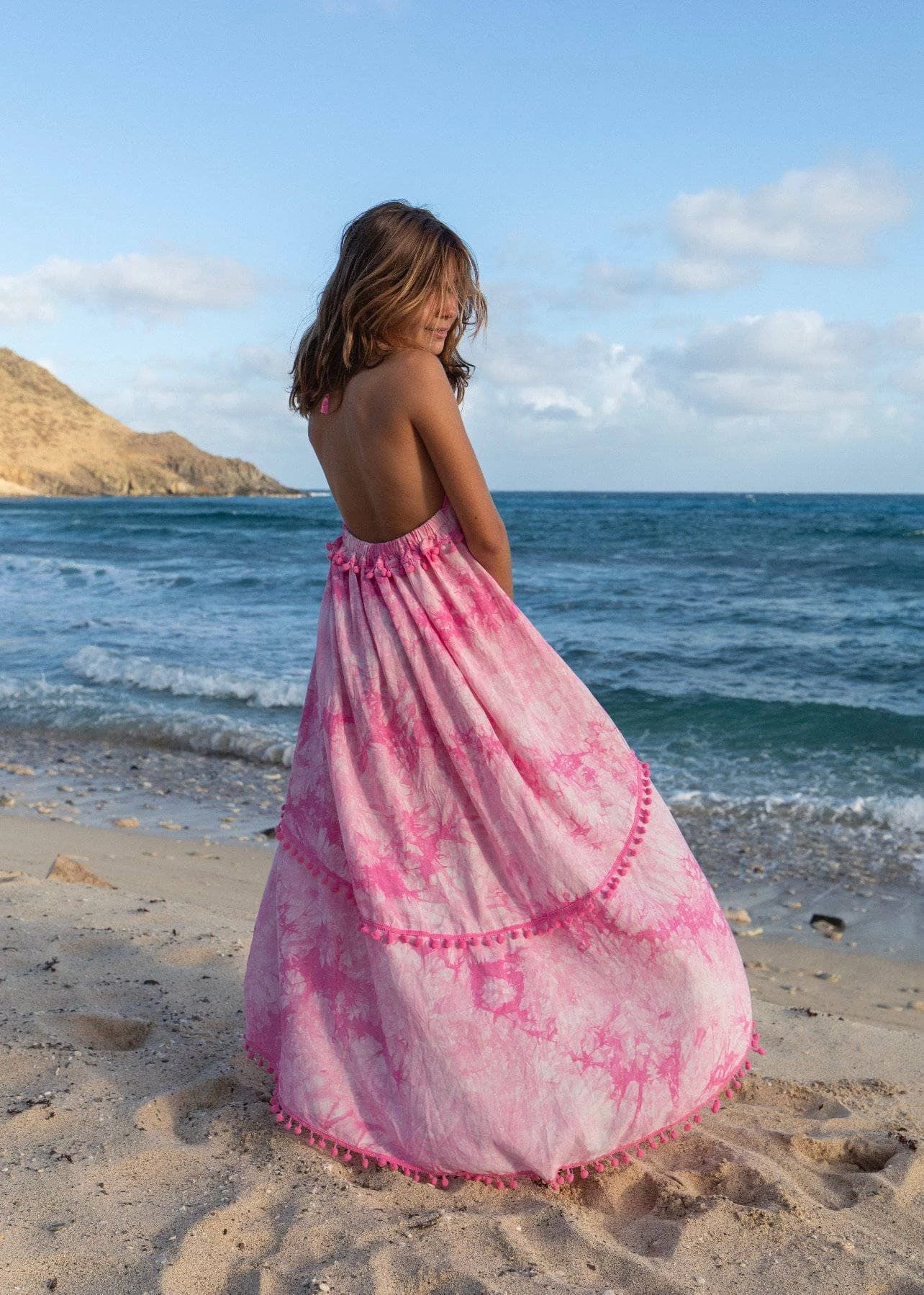 St. Barths Tie Dye Pom Pom Dress 4 St. Barths Tie Dye Pom Pom Dress - Image 2