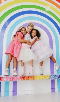 Sunset Stars Tulle Dress -Lola + The Boys dress sunset stars tulle dress lola the boys 29686598402150