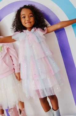 Sunset Stars Tulle Dress -Lola + The Boys dress sunset stars tulle dress lola the boys 29686598533222