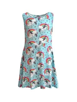 Unicorn Sky Skater Dress