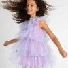 Foil Hearts Tulle Dress 2 Foil Hearts Tulle Dress -Lola + The Boys dresses foil hearts tulle dress lav lola the boys 28788462714982
