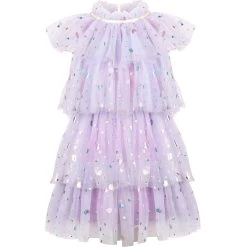 Foil Hearts Tulle Dress -Lola + The Boys dresses foil hearts tulle dress lola the boys 29619257376870