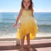 Paillette Ombre Sunshine High Low Dress -Lola + The Boys dresses paillette ombre sunshine high low dress lola the boys 29605337694310