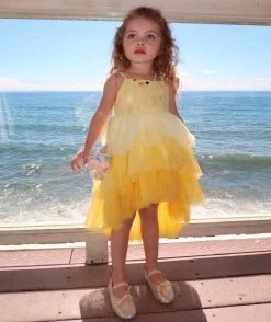 Paillette Ombre Sunshine High Low Dress