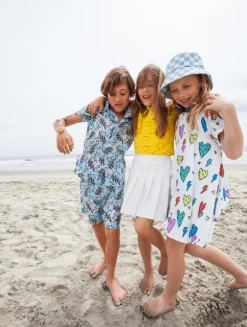 Rainbow Cheetah Heart Dress -Lola + The Boys dresses rainbow cheetah heart dress lola the boys 29585993531494