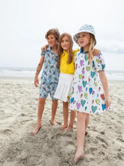 Rainbow Cheetah Heart Dress -Lola + The Boys dresses rainbow cheetah heart dress lola the boys 29585993760870