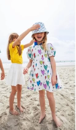 Rainbow Cheetah Heart Dress -Lola + The Boys dresses rainbow cheetah heart dress lola the boys 29590485827686