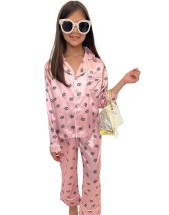 Evil Eye Silk Pant Set