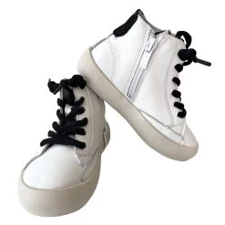 Black Happy High-Top Sneaker 11 Black Happy High-Top Sneaker -Lola + The Boys footwear black happy star hightop sneaker lola the boys 28133305057382