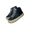 Blackout High-top Sherpa Sneaker 2 Blackout High-top Sherpa Sneaker -Lola + The Boys footwear blackout high top sherpa sneaker lola the boys 29641090039910