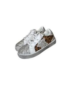 Cheetah Glitter Star Sneaker -Lola + The Boys footwear cheetah glitter star sneaker lola the boys 29641084829798