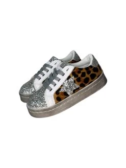 Cheetah Glitter Star Sneaker