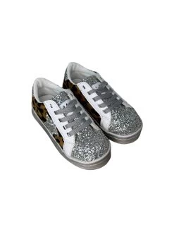 Cheetah Glitter Star Sneaker -Lola + The Boys footwear cheetah glitter star sneaker lola the boys 29650235392102