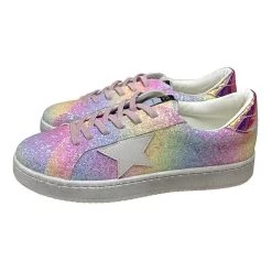 Ombre Glitter Star Sneaker 10 Ombre Glitter Star Sneaker -Lola + The Boys footwear ombre glitter star sneakers lola the boys 28301410238566