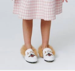 Queen Bee Faux Fur Loafer -Lola + The Boys footwear queen bee faux fur loafer lola the boys 29601584316518
