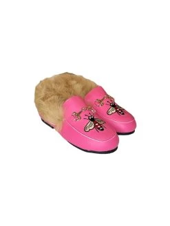 Queen Bee Faux Fur Loafer -Lola + The Boys footwear queen bee faux fur loafer lola the boys 29669752897638