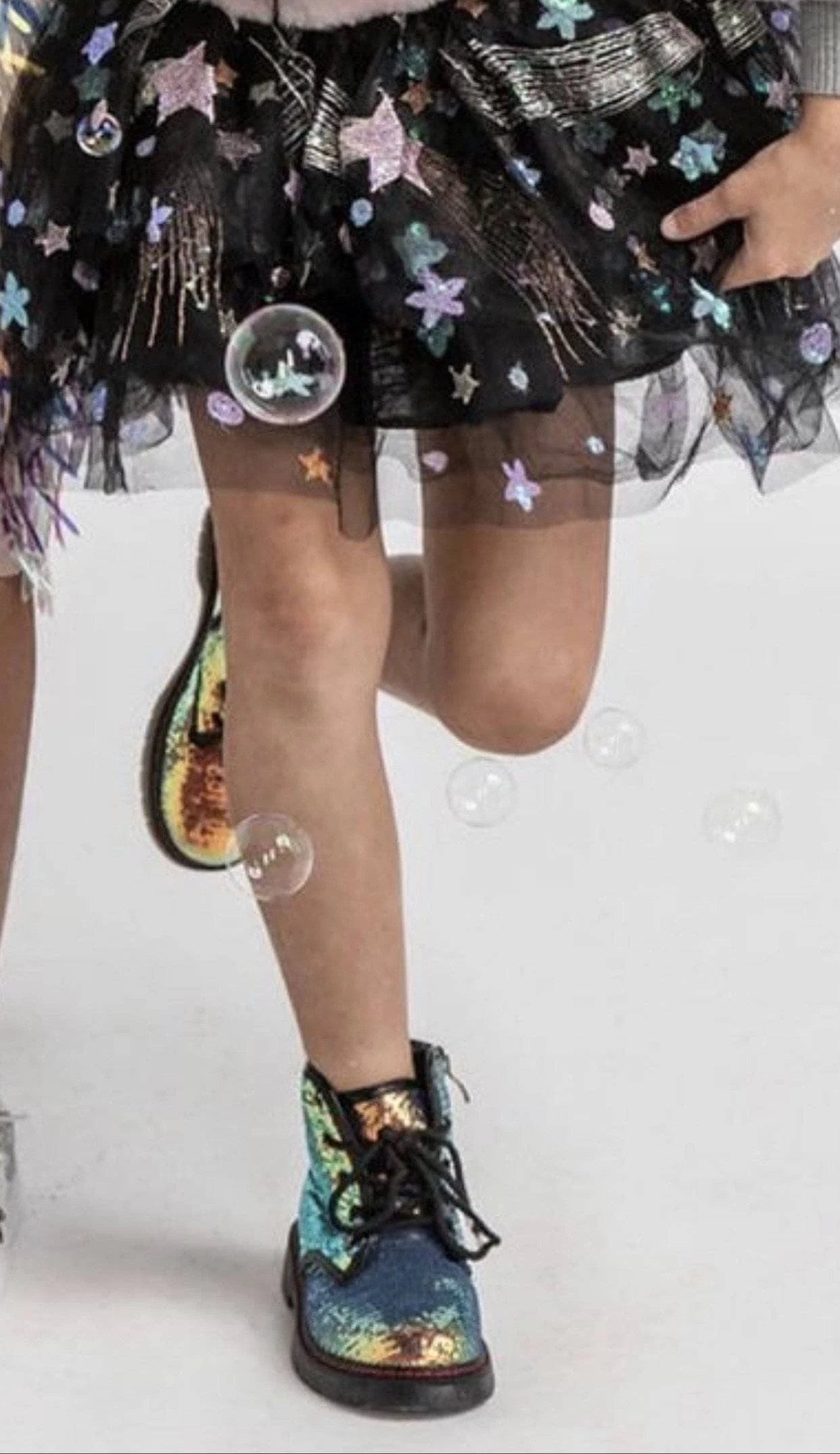 Sequin Combat Boots 6 Sequin Combat Boots - Image 4