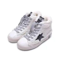 Sherpa Star High Top Sneakers -Lola + The Boys footwear sherpa star high top sneakers preorder ships 9 8 lola the boys 28344554520678